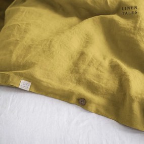 Biancheria gialla per letto matrimoniale 200x200 cm Lemon Curry - Linen Tales