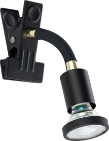Eglo 300914 - Lampada LED con clip PARRINI 1xGU10/4,5W/230V nera