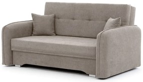 Divano beige allungabile/con contenitore e rivestimento in ciniglia 155 cm Laine – ELTAP