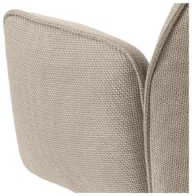 Set di sedie da pranzo beige in imbottito con braccioli 2 pz Glenda – Actona