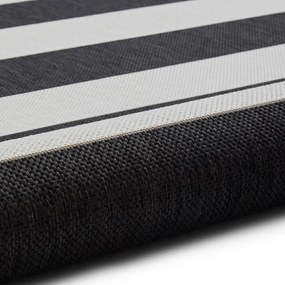 Tappeto per esterni bianco/nero 170x120 cm Santa Monica - Think Rugs