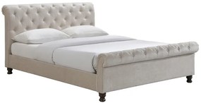 Letto matrimoniale 160x200 velluto capitonne RILEY