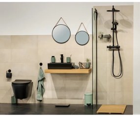 WENKO 24424100 - Specchio BORRONE 40x40 cm nero/argento