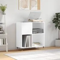 Mobile Porta Dischi Bianco 84,5x38x89 cm in Legno Multistratocod mxl 79679