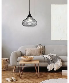 Eglo 43344 - Lampadario a sospensione con filo STAVERTON 1xE27/60W/230V