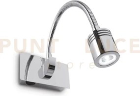 Dynamo applique a parete orientabile e flessibile cromo 1 luce led ...