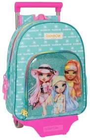 Trolley per la Scuola Rainbow High Paradise Turchese 28 x 34 x 10 cm