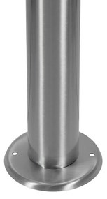 Paletto da giardino Solare con Sensore Movimento 80cm in Acciaio Colore Bianco Naturale 4.000K