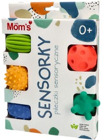 Mom’s Care - palline sensoriali 5 pezzi - colori pastello