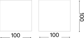 Ideal Lux - Applique da esterno LED ATOM LED/12W/230V CRI 90 IP54 marrone