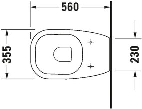 Duravit 21150900002 - WC a pavimento D-CODE ceramica/bianco lucido