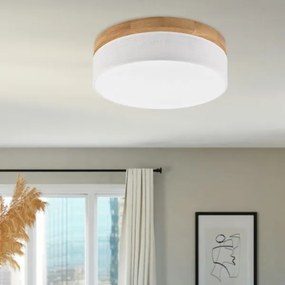 Brilagi - Plafoniera LED BELLADONNA LED/36W/230V Ø 40 cm bianco/rovere