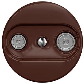 Kliklap - Presa di corrente d'epoca TV+R (terminal) senza cornice marrone