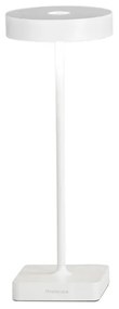 Lampada tavolo senza fili LED ricaricabile USB touch TAP Bianco 12x32 cm