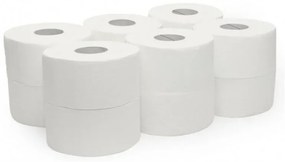 Carta igienica industriale in confezione da 12 rotoli a 2 veli