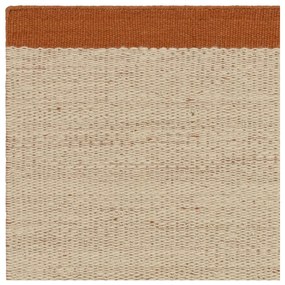 Tappeto in lana intrecciata crema e terracotta 160x230 cm Lima Rust - Asiatic Carpets