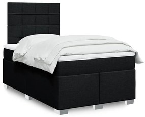 Giroletto A Molle Con Materasso Nero 120x200 Cm İn Tessuto /