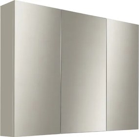 Specchio contenitore bagno a 3 ante 80xh60 cm in legno Creta Opaco