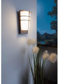 Eglo 96017 - Applique a LED da esterno con sensore BREGANZO 1 2xLED/2,5W