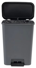 Cestino per la spazzatura grigio scuro in plastica con pedale 50 l Compatta – Curver