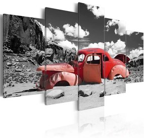 Quadro In isolamento  Colore Rosso, Dimensioni e Misure 100x50