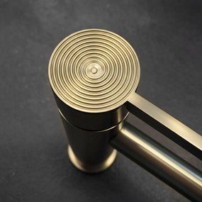 Rubinetto da lavabo Rea Foster Nickel Gold Low