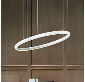 Ideal Lux - Lampadario LED a sospensione con filo MIRACLE LED/25W/230V diametro 40 cm CRI 90 cromo opaco