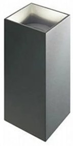 Applique Da Esterno Moderna Tower Alluminio E Vetro Grigio Led 6,6W 4000K