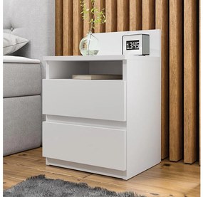 Comodino MALWA 59x40 cm bianco