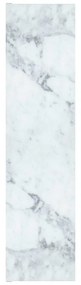 Pannello mdf decoro marmo Carrara lucido L 120 x H 60 cm Sp 19 mm multicolore