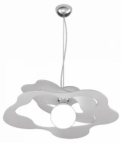 Ripples sospensione d.50 cm. 1 luce grigio 1158-s50-gr