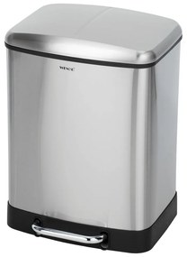 Cestino per rifiuti in acciaio inox 24 l Studio Duo - Wenko