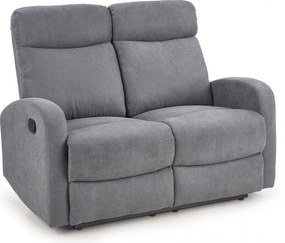 Divano reclinabile Oslo 2 in tessuto grigio scuro - H100 cm