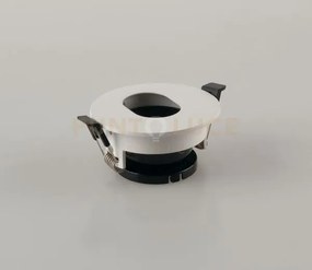 Faretto a incasso stenos orientabile bianco tondo foro ovale 8,5x4,2cm