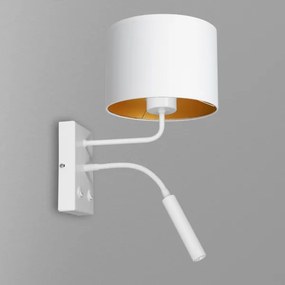 Lampada da parete ARDEN 1xE27/60W+1xG9/8W/230V bianco/oro