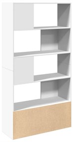 Libreria bianca 100x36x189 cm in legno multistrato