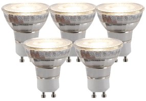 Set di 5 lampadine LED dimmerabili a 3 livelli GU10 5W 260lm 2700K