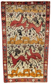Gabbeh Tappeto 200x120 (Iran) Annodato A Mano
