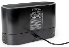 LED RGB Diffusore di aromi e umidificatore d'aria a ultrasuoni con retroilluminazione 180ml nero