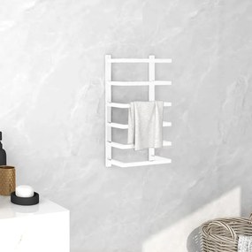 Portasciugamani Bianco 24x12x48 Cm İn Acciaio /