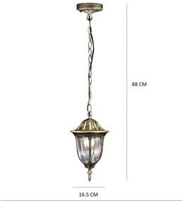 Lampadario LED da esterno FLORENCJA 1xE27/10W/230V IP43