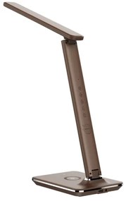 Immax 08975L- Lampada LED dimmergibile con ricarica wireless KINGFISHER LED/8,5W/230V marrone