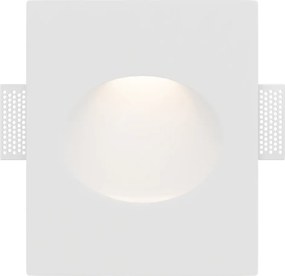 Applique da Incasso Segnapasso GU10 in Gesso Pitturabile