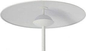 Lampada da terra LED bianca con paralume in metallo (altezza totale 140 cm) Lund – Candellux Lighting