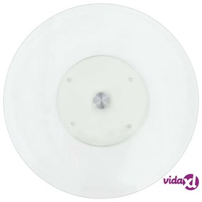 vidaXL Vassoio Girevole Trasparente 60 cm Vetro Temperato