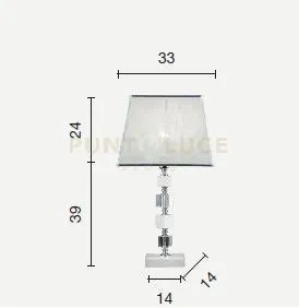 Lume/g livia lume 1 luce ottanio- trasparente e cromo attacco e27 c...