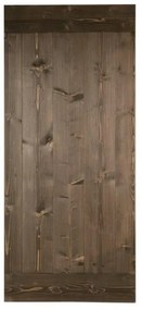 Anta per porta scorrevole Smooth in legno massello ebano L 96 x H 215 cm reversibile