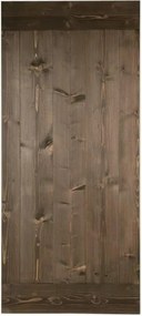 Anta per porta scorrevole Smooth in legno massello ebano, L 96 x H 215 cm spessore 45 mm, apertura reversibile