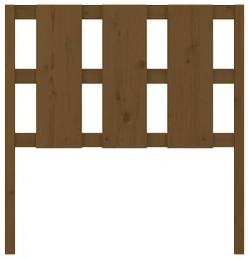 Testiera per letto miele 105,5x4x100 cm in legno massello pino