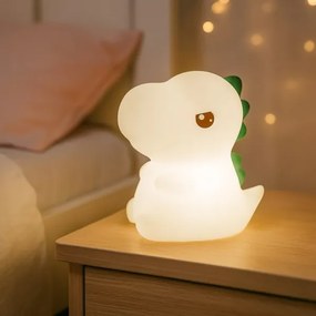 Lampada da notte ricaricabile per bambini DINO LED RGBW dimmerabile, 1W/5V, 1200 mAh